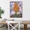 Orange Tree II by Joseph Marshal Foster 18-in. W x 24-in. H. Canvas Wall Art Print Framed in Natural